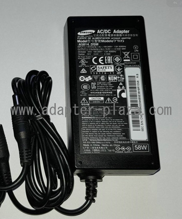 New Samsung A5814 DSM BN44-00594A AC/DC ADAPTER 14V 4.143A power supply